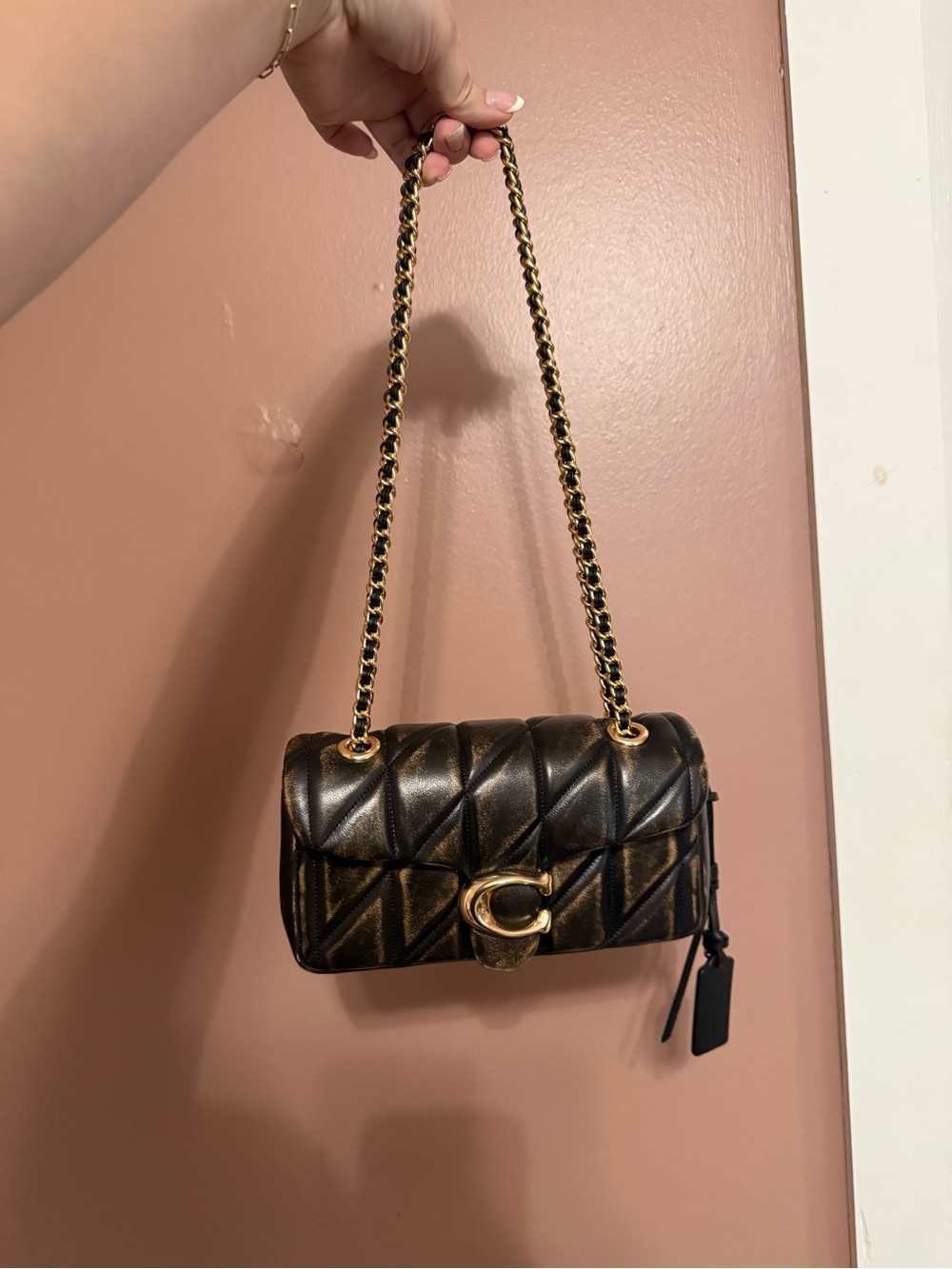 NWT COACH Quilted Loved Leather Tabby 20